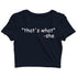 engineering womens crop top